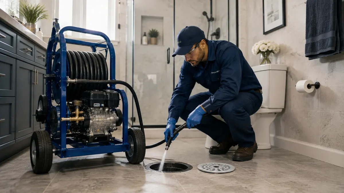 Bathroom Drain Hydro Jetting in La Quinta