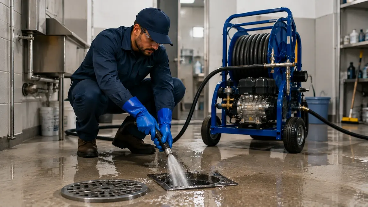 Floor Drain Hydro Jet Cleaning in La Quinta
