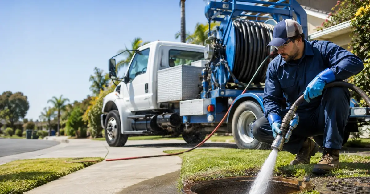 Hydro jet sewer cleaning La Quinta