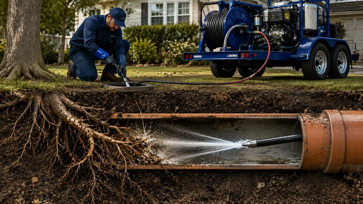 Tree Root Removal with Hydro Jetting in La Quinta